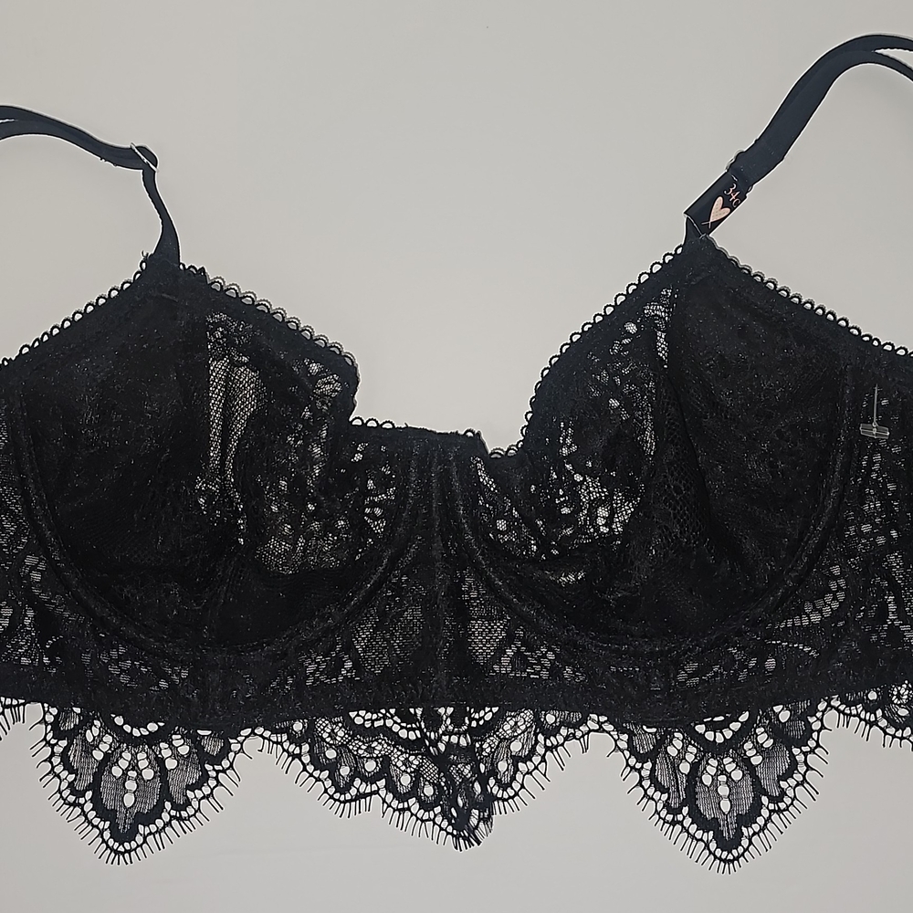Elegant Black Lace Bralette